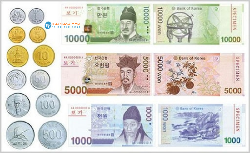 1000 won bằng bao nhiêu tiền Việt?