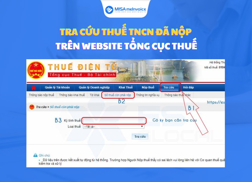 Cách tra cứu chứng từ khấu trừ thuế TNCN và thuế TNCN đã nộp mới nhất 2024