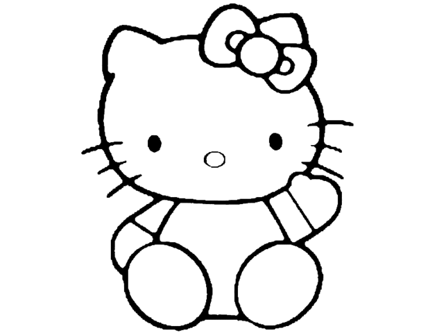 Bộ sưu tập tranh tô màu Hello Kitty đáng yêu