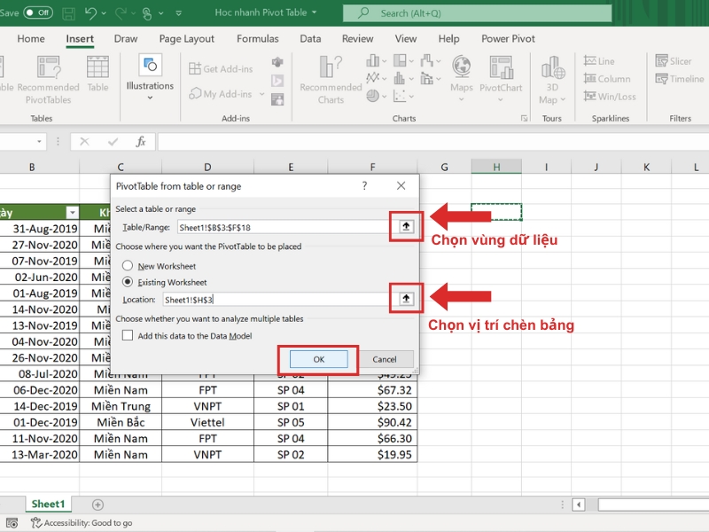 Pivot Excel là gì? Cách sử dụng Pivot Table trong Excel