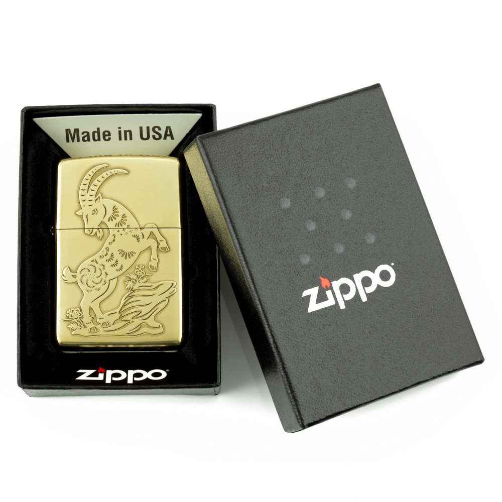 Zippo Dê Khắc Nổi 3D Tuổi Mùi