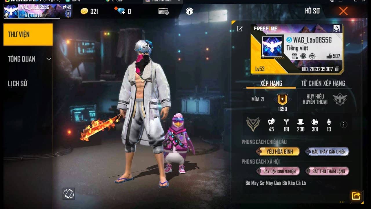 Ảnh Free Fire giàu, ảnh nick Free Fire giàu, ảnh acc Free Fire giàu