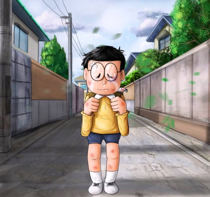 Những hình ảnh đẹp nhất về sự buồn của Nobita