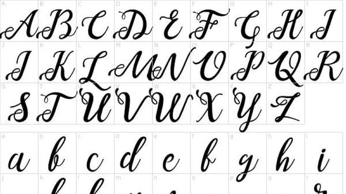 30 font chữ đẹp nhất cho bảng chữ cái