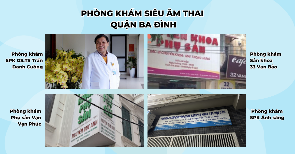 Tổng hợp Phòng khám Siêu âm thai gần đây Hà Nội theo quận (phần 1)