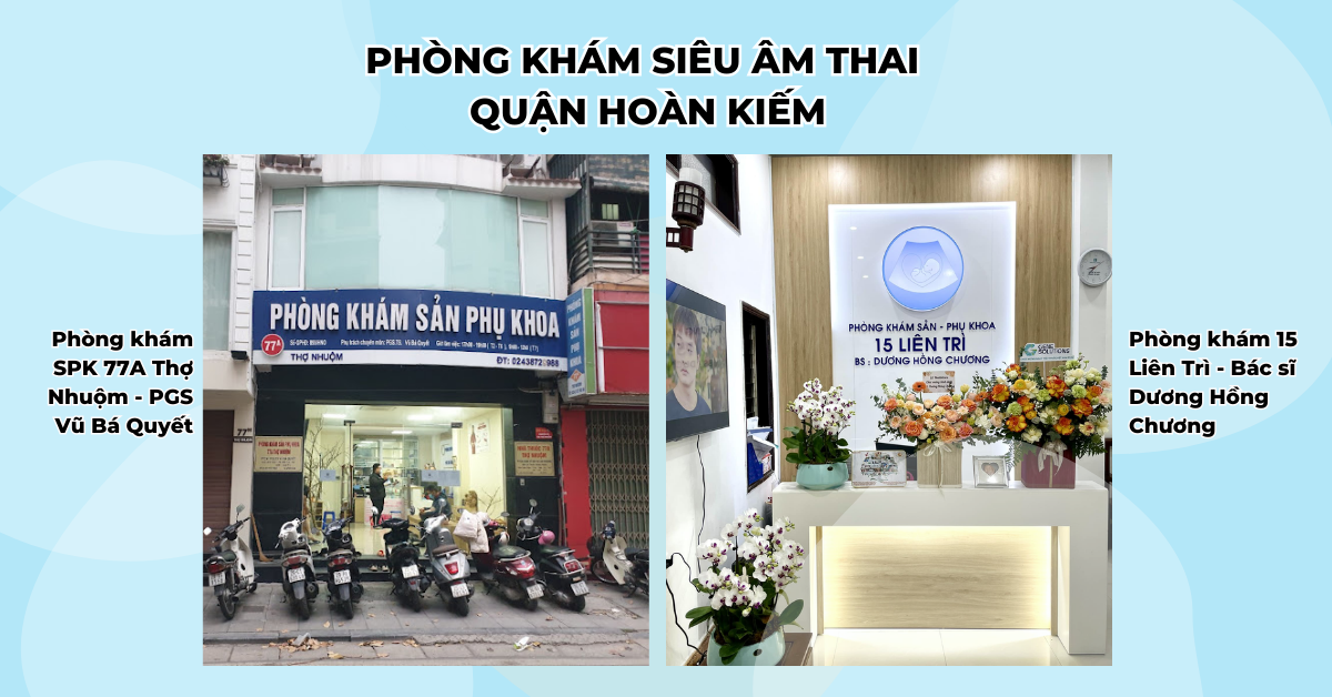 Tổng hợp Phòng khám Siêu âm thai gần đây Hà Nội theo quận (phần 1)