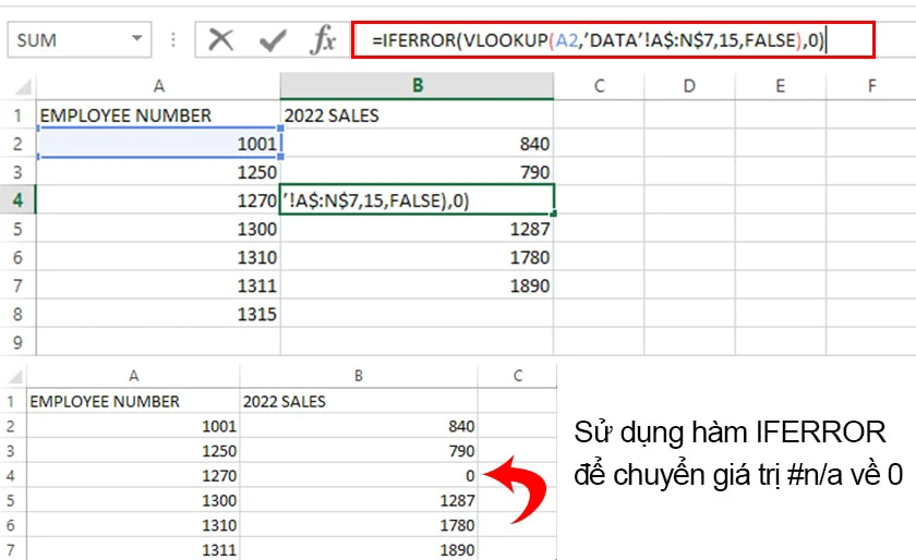 #n/a là lỗi gì trong excel? Cách sửa lỗi n/a hiệu quả