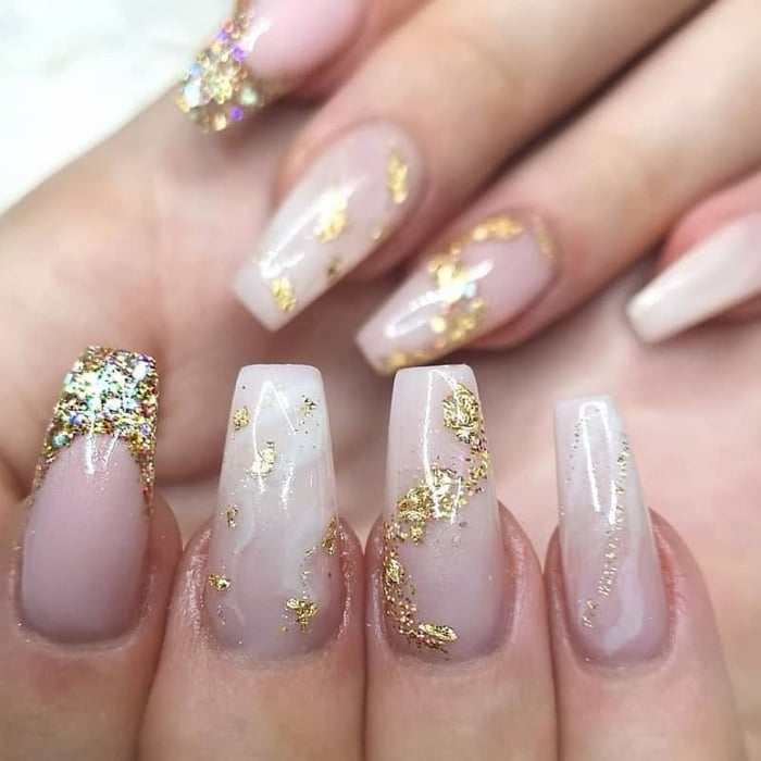 Top 20+ mẫu nail màu trắng gạo đẹp và tinh tế