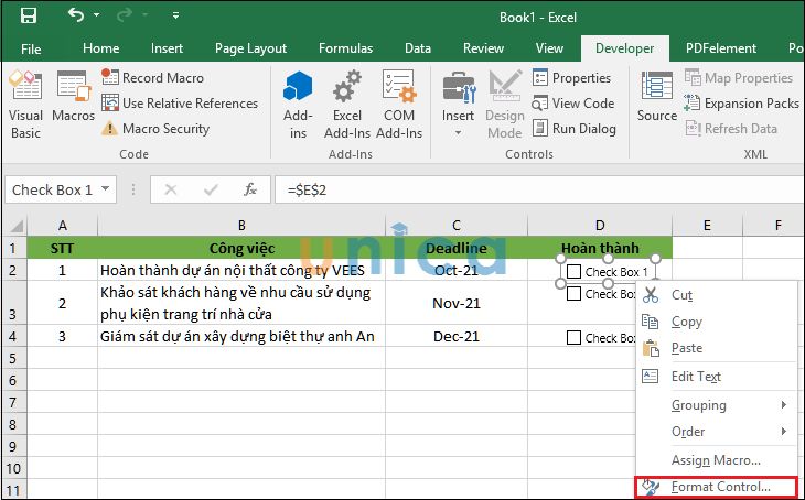 Hướng dẫn cách tạo nút chọn trong excel dễ dàng, đơn giản nhất