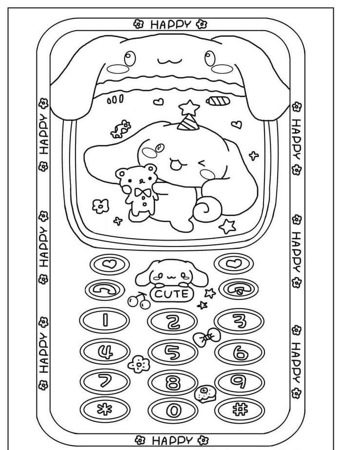 Bộ sưu tập 99+ tranh tô màu Cinnamoroll cute cho bé