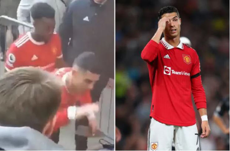 Ronaldo đeo kính “cực ngầu” che mắt sưng, chờ được ra sân derby Manchester