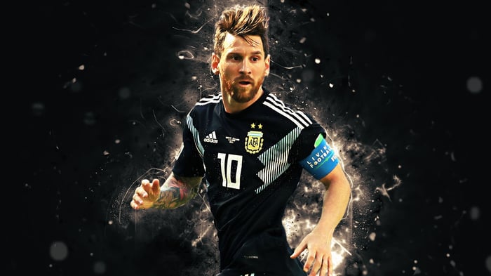 Hình nền đẹp của Messi, hiệu ứng 3D tuyệt vời