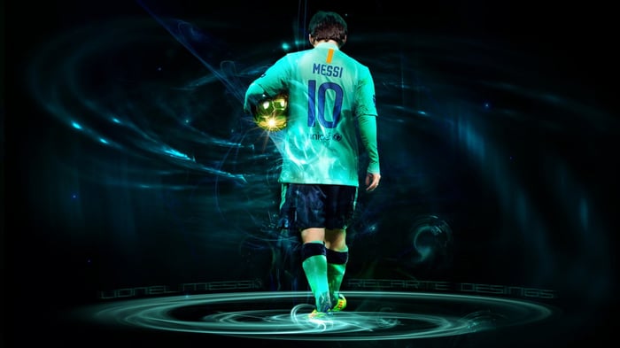 Hình nền đẹp của Messi, hiệu ứng 3D tuyệt vời