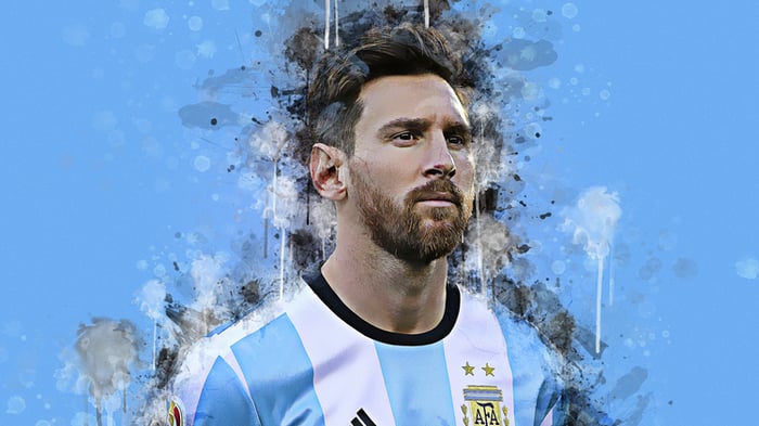 Hình nền đẹp của Messi, hiệu ứng 3D tuyệt vời