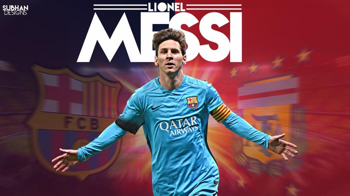 Hình nền đẹp của Messi, hiệu ứng 3D tuyệt vời