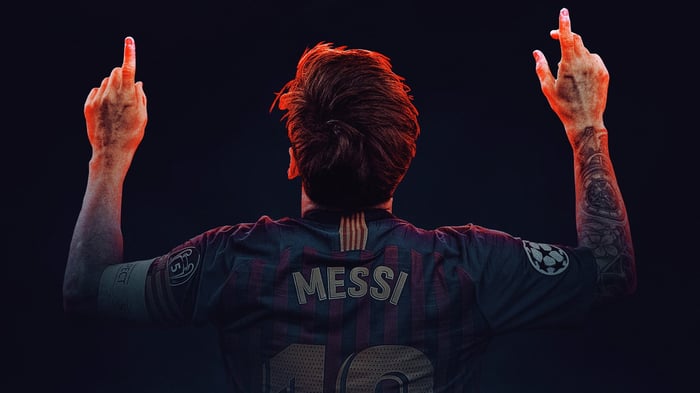 Hình nền đẹp của Messi, hiệu ứng 3D tuyệt vời