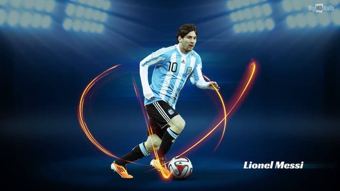 Hình nền đẹp của Messi, hiệu ứng 3D tuyệt vời