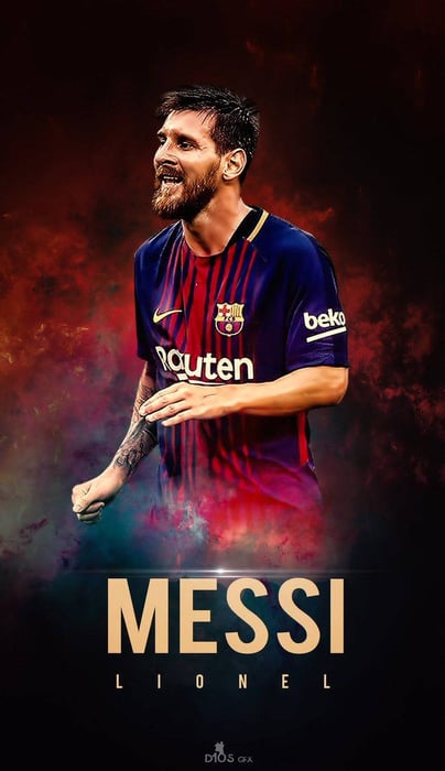 Hình nền đẹp của Messi, hiệu ứng 3D tuyệt vời